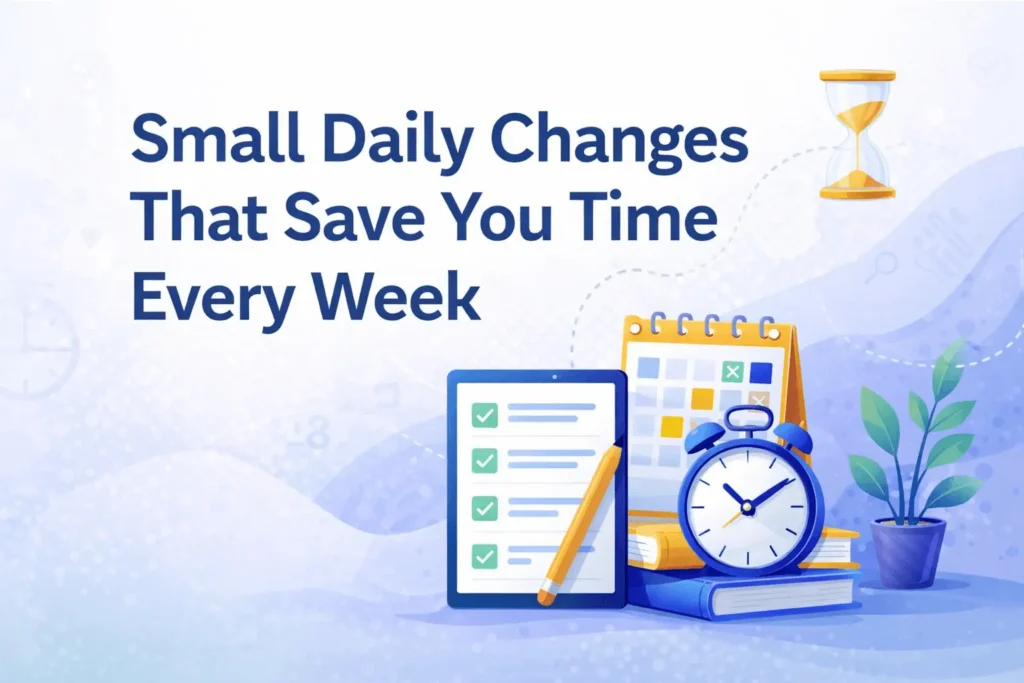 10 Small Daily Changes That Save You Time Every Week