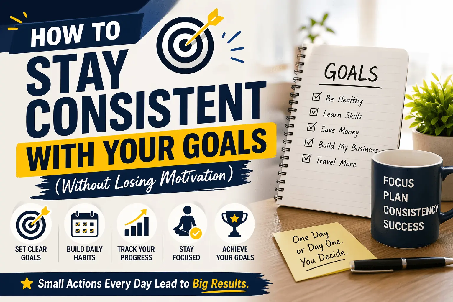 How to Stay Consistent With Your Goals (Without Losing Motivation)