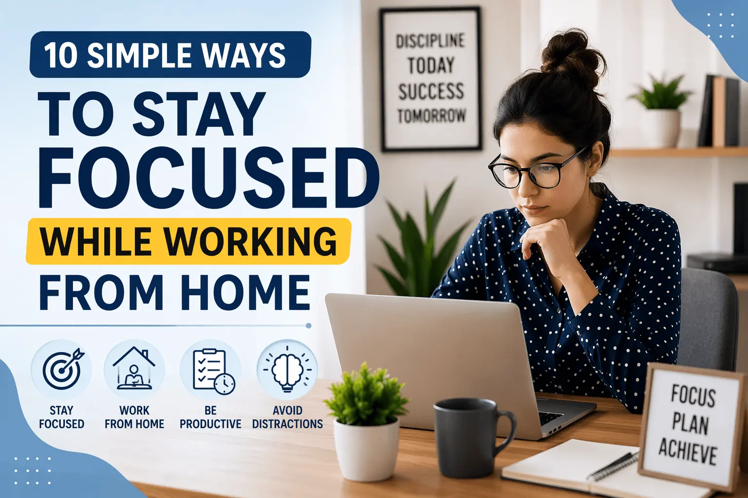 10 Simple Ways to Stay Focused While Working From Home