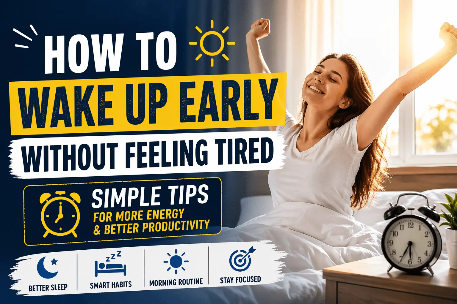How to Wake Up Early Without Feeling Tired (Step-by-Step Guide)