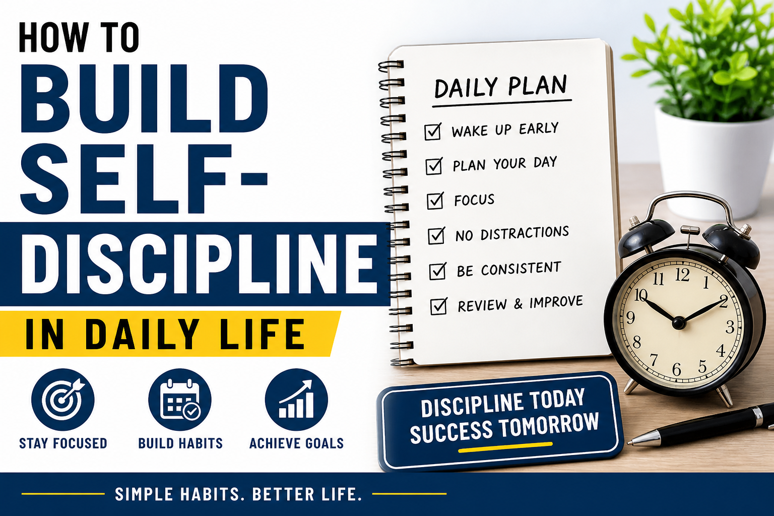 How to Build Self-Discipline in Daily Life (Simple & Practical Guide)