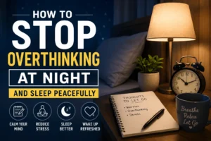 How to stop overthinking at night and sleep peacefully