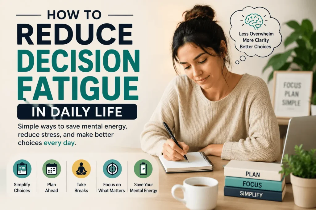 How to reduce decision fatigue in daily life