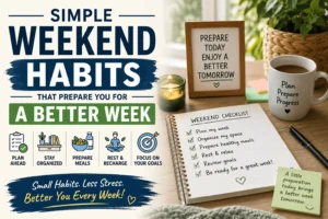 Simple weekend habits for a better and more productive week