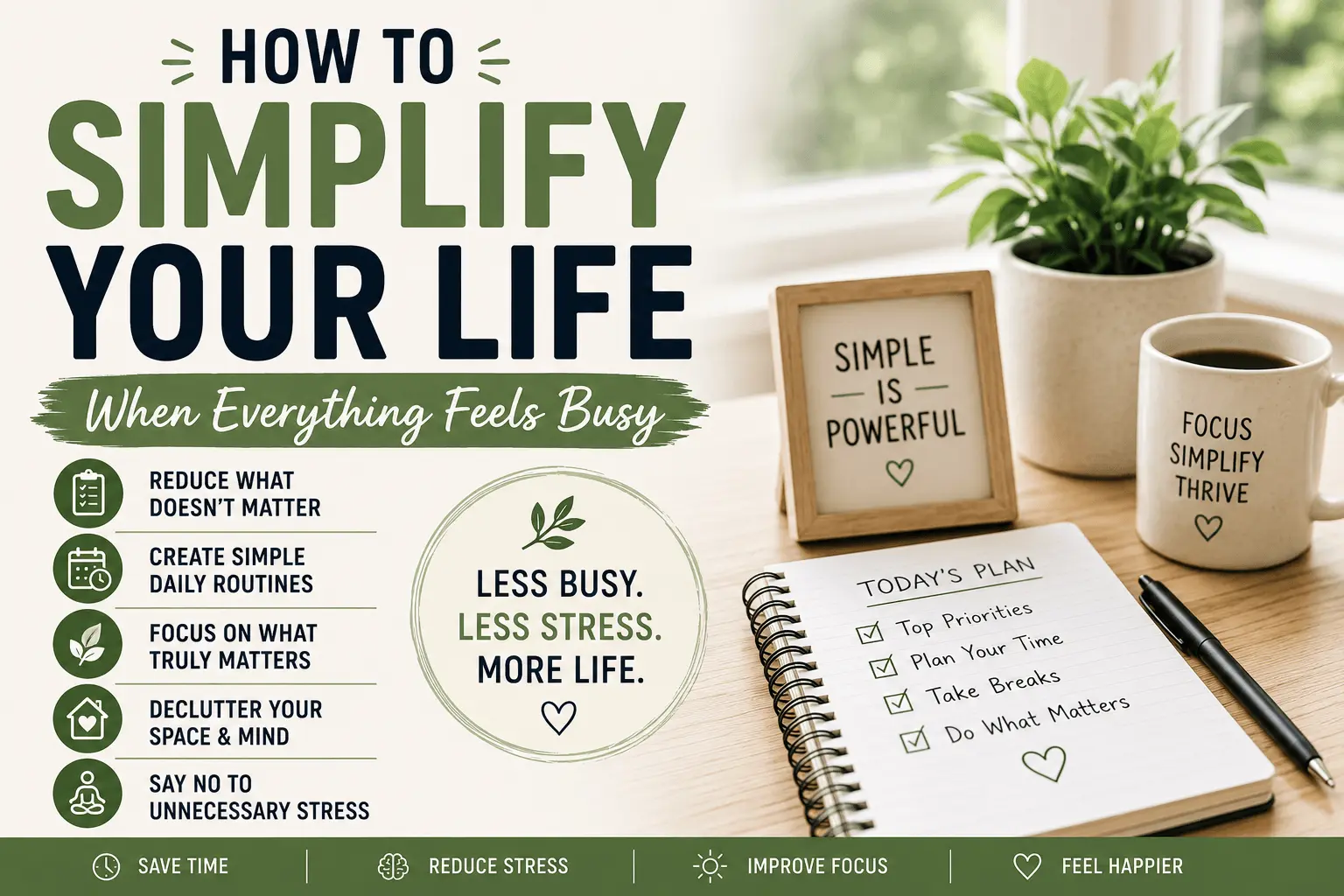 How to Simplify Your Life When Everything Feels Busy