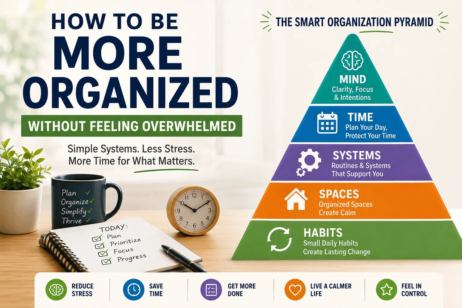 How to Be More Organized Without Feeling Overwhelmed